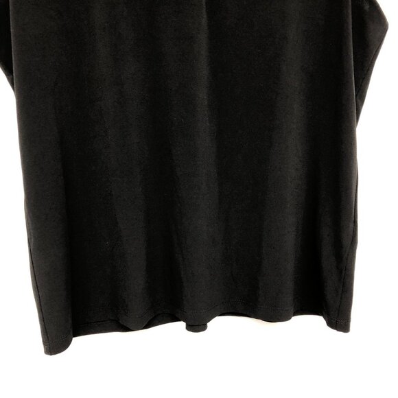 Tanjay Black Sleeveless V-neck beaded neckline tank top size S petite - Picture 6 of 12